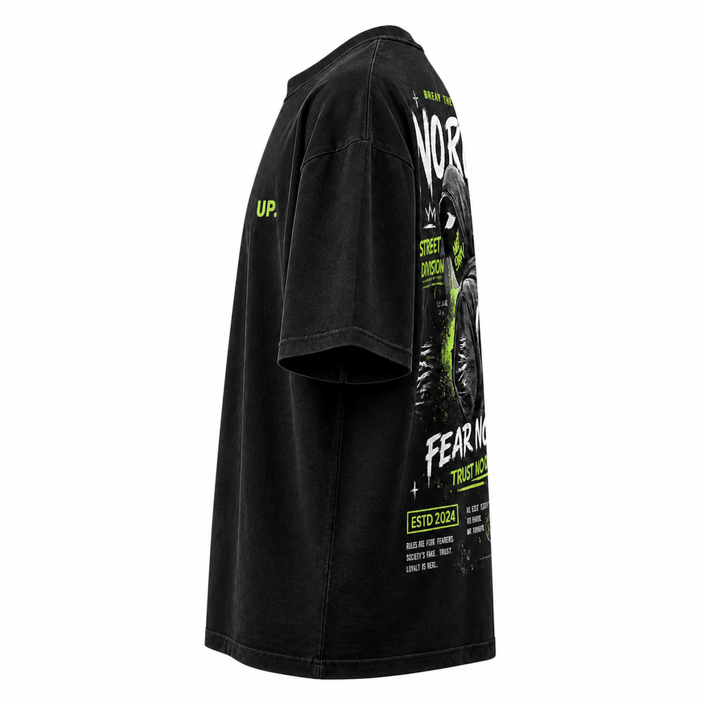 No Rules Oversized Streetwear T-Shirt – Fear None Graphic Tee