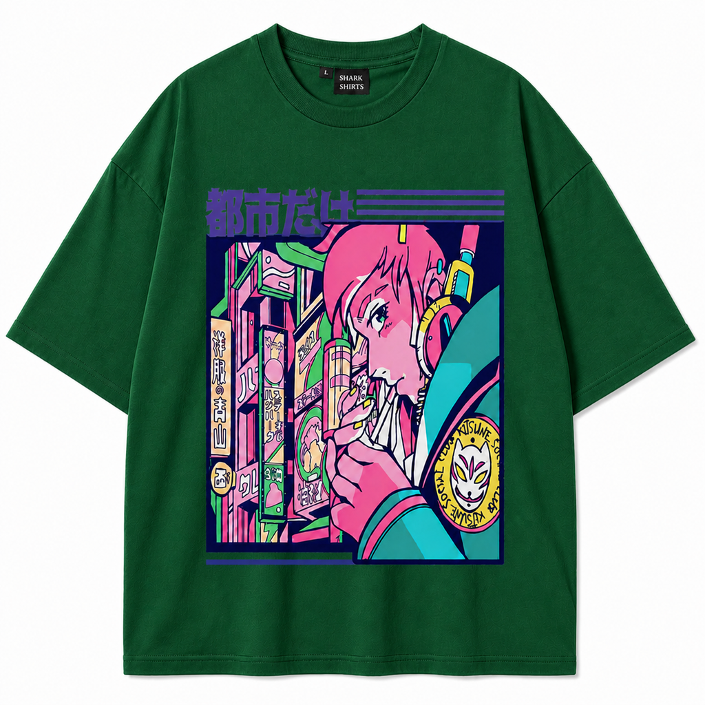 Neo Tokyo Streetwear Graphic T-Shirt – Anime Aesthetic Unisex Tee