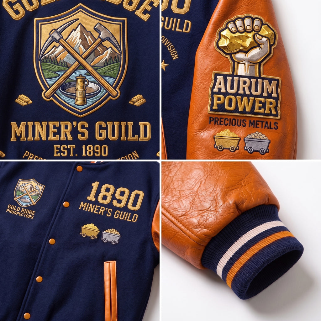 Gold Ridge Miner's Guild Custom Varsity Jacket - Premium Edition