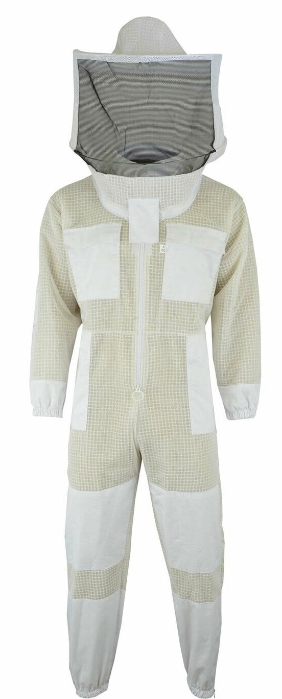 Three layer beekeeping ventilated suit round Veil