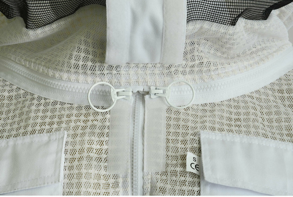 Three layer beekeeping ventilated suit round Veil