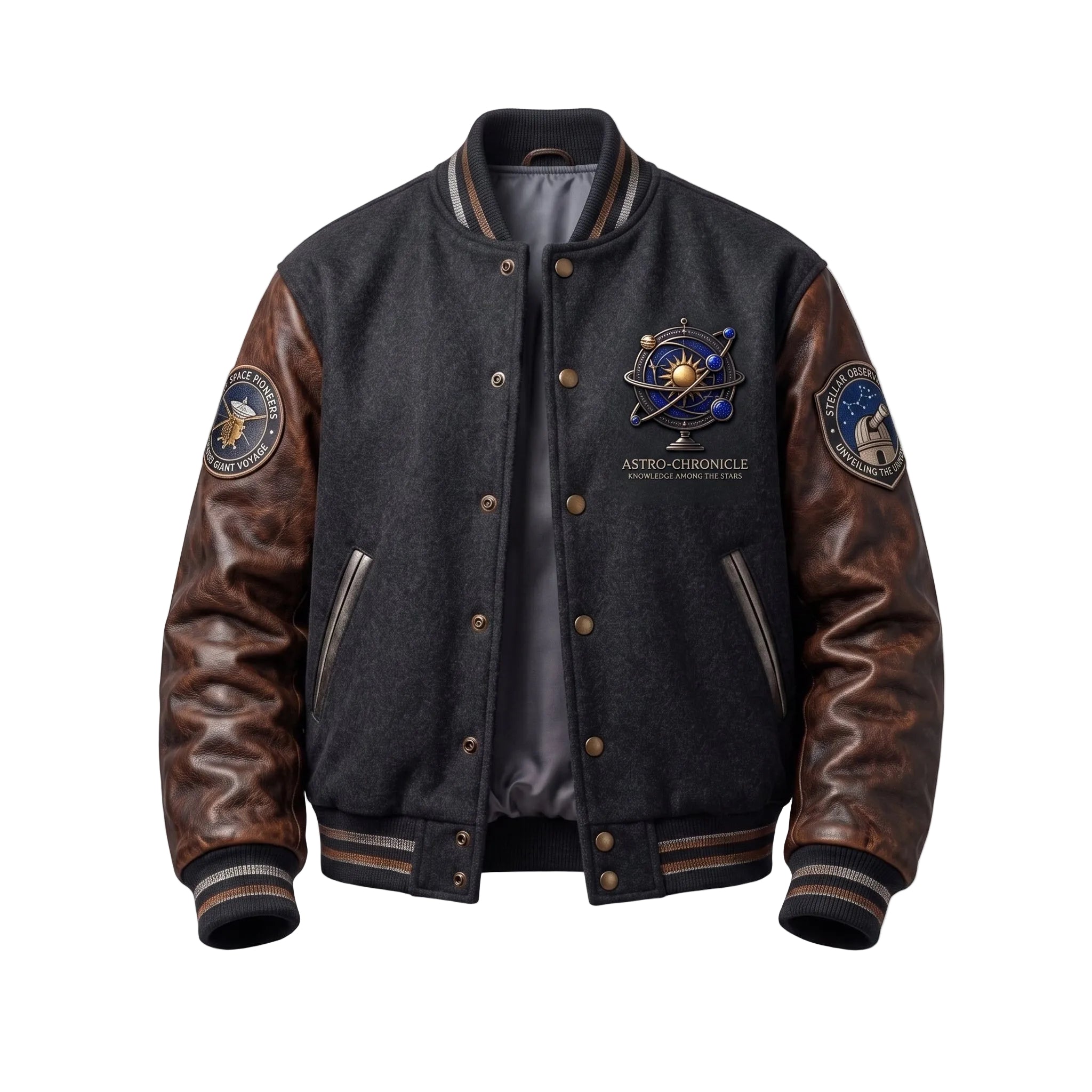 Explorers of the Cosmos Varsity Jacket - Astro Chronicle Edition