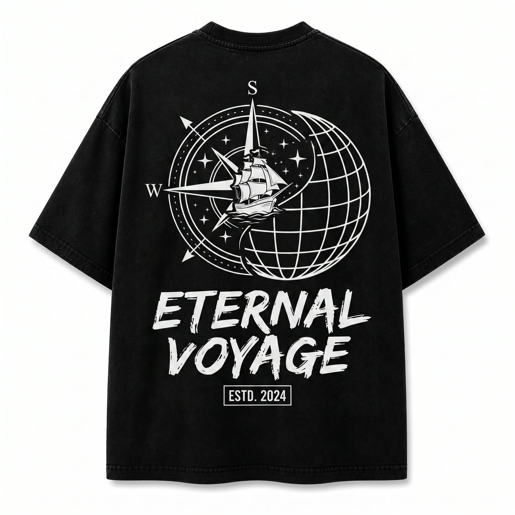 Men's Streetwear Maritime Graphic Shirt | Front & Back Print