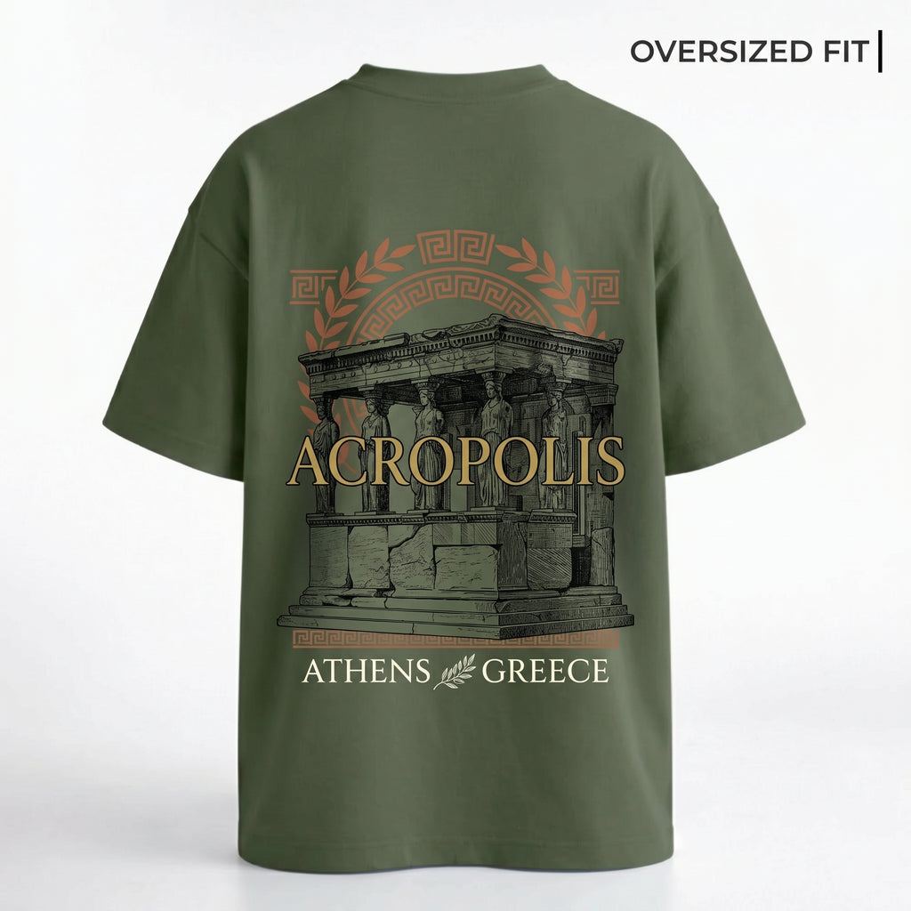 Acropolis Athens Oversized Graphic Tee