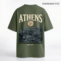 Athens Cityscape Oversized Graphic Tee