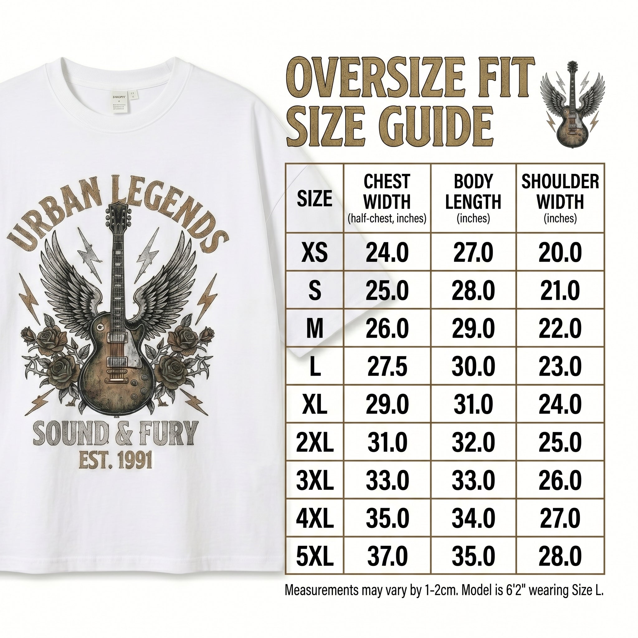 Urban Legends Sound & Fury Oversized Tee