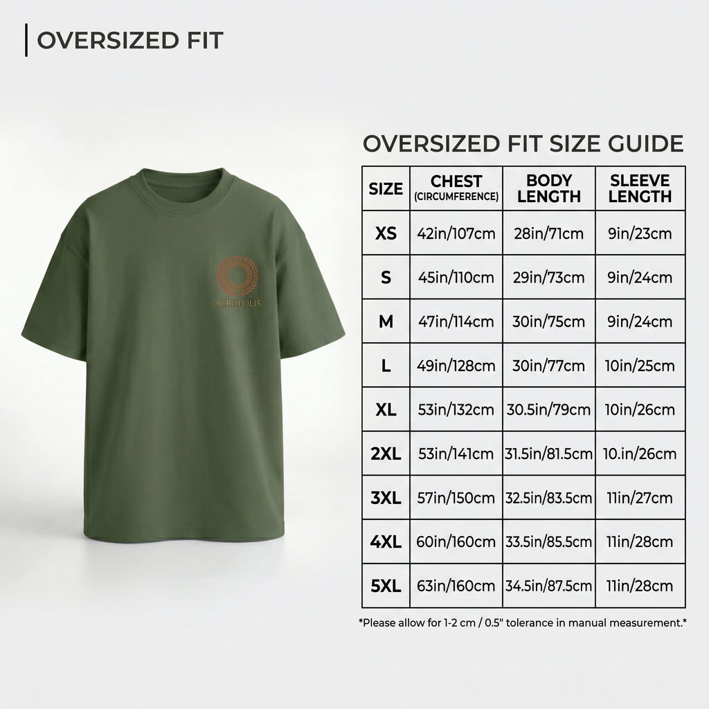 Acropolis Athens Oversized Graphic Tee
