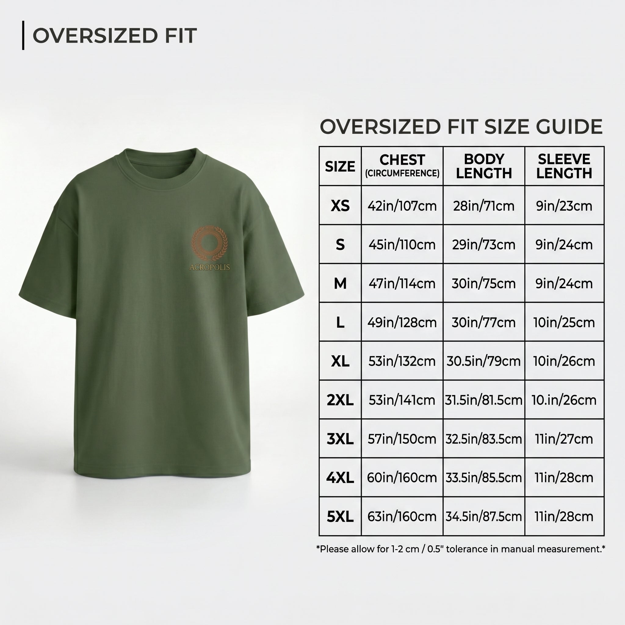 Acropolis Athens Oversized Graphic Tee