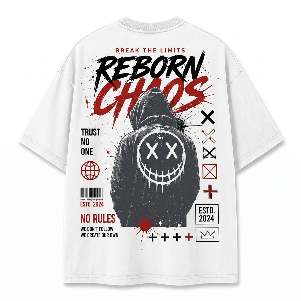 Reborn Chaos Oversized 100% Cotton Tee