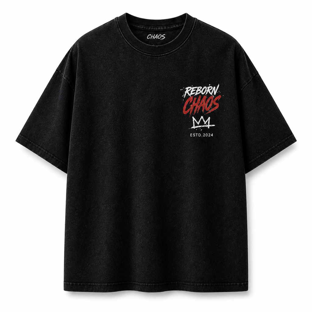 Reborn Chaos Oversized T-Shirt – Break The Limits Streetwear Tee