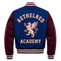 Custom Embroidered Varsity Jacket, Aethelred Academy Letterman Jacket