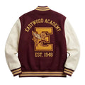 Custom Embroidered Varsity Jacket, Eastwood Academy Letterman Jacket, Vintage