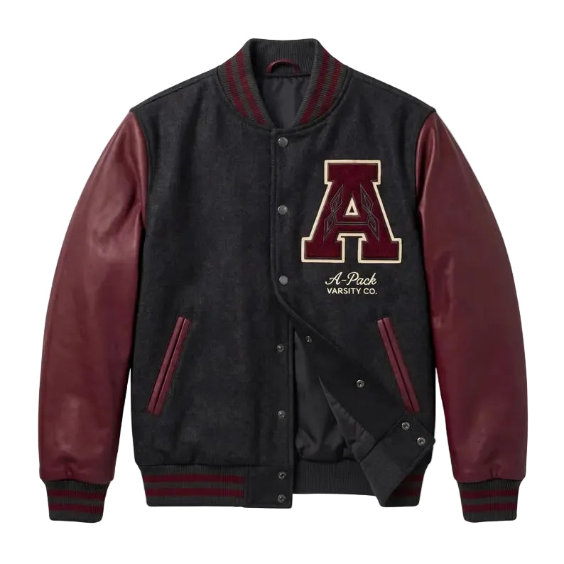 Custom Embroidered A-Pack Varsity Alumni Club Jacket, Retro Wool-Blend Bomber