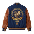 Custom Oxford Paleontology Varsity Jacket, Triceratops Skull Letterman Jacket