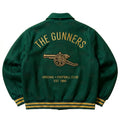 ASC The Gunners Green Varsity Jacket | 100 % Cotton Arsenal Football Coat