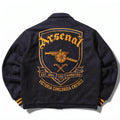 ASC Arsenal Gunners Varsity Jacket | Classic Football Bomber Coat | 100% Cotton Streetwear Outerwear