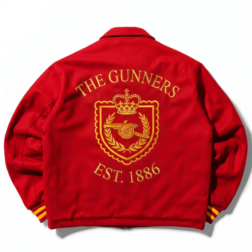 The Gunners" Red Varsity Jacket