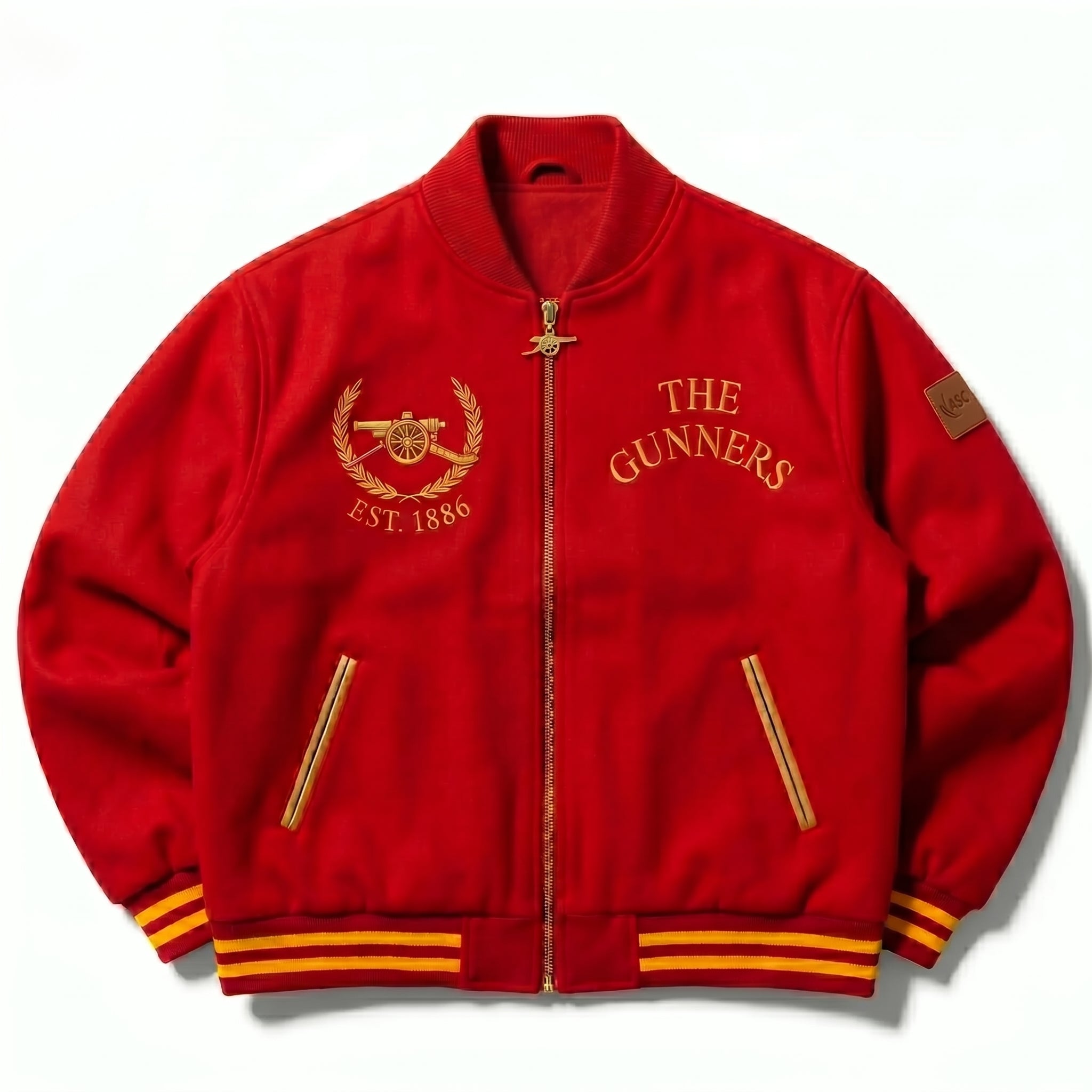 The Gunners" Red Varsity Jacket