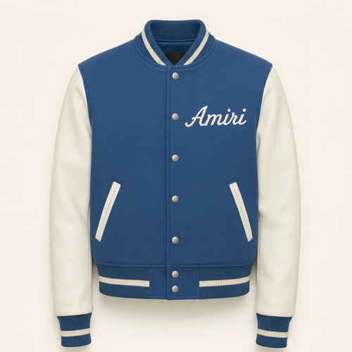 Blue Varsity Jacket Men Women | Letterman Jacket White Sleeves | Custom Name