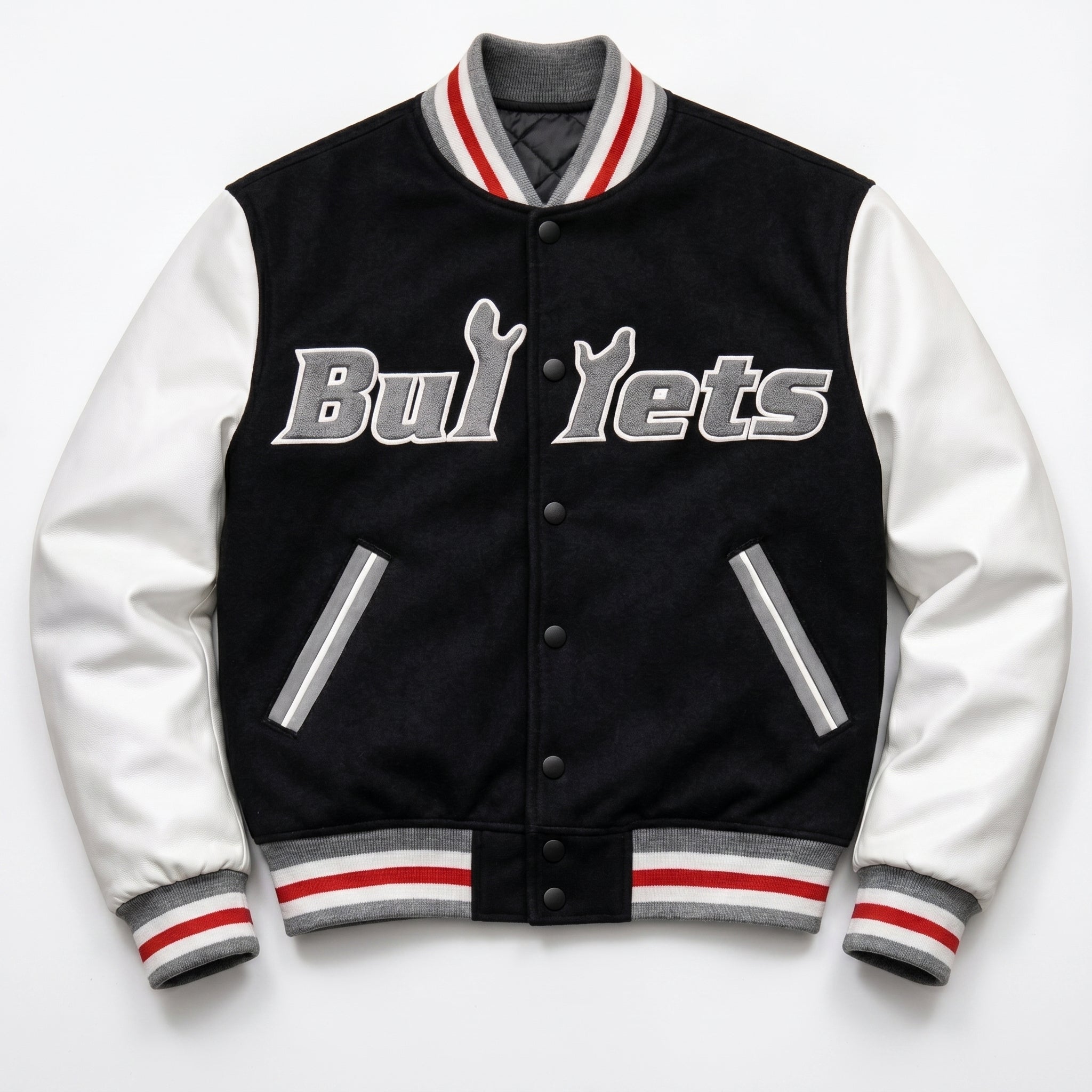 Black Varsity Jacket Back Print | Letterman Jacket Men Women | Streetwear Bomber