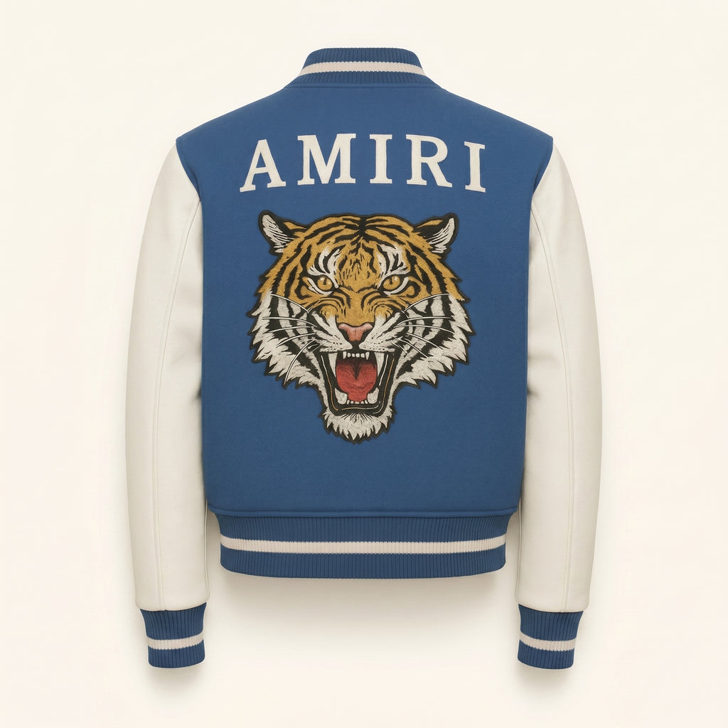 Blue Varsity Jacket Men Women | Letterman Jacket White Sleeves | Custom Name