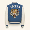Blue Varsity Jacket Men Women | Letterman Jacket White Sleeves | Custom Name