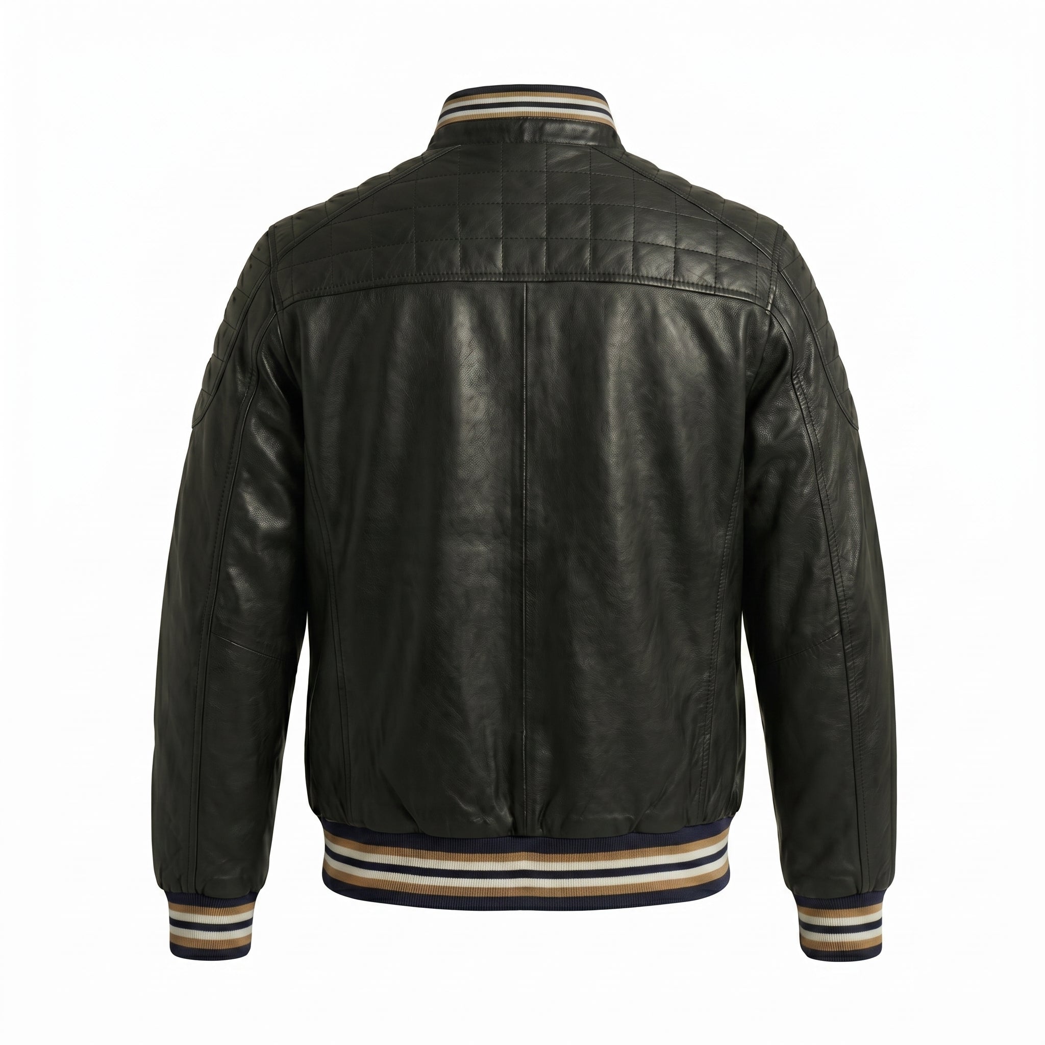 Slim Fit Biker Jacket | Luxury Streetwear Varsity Style
