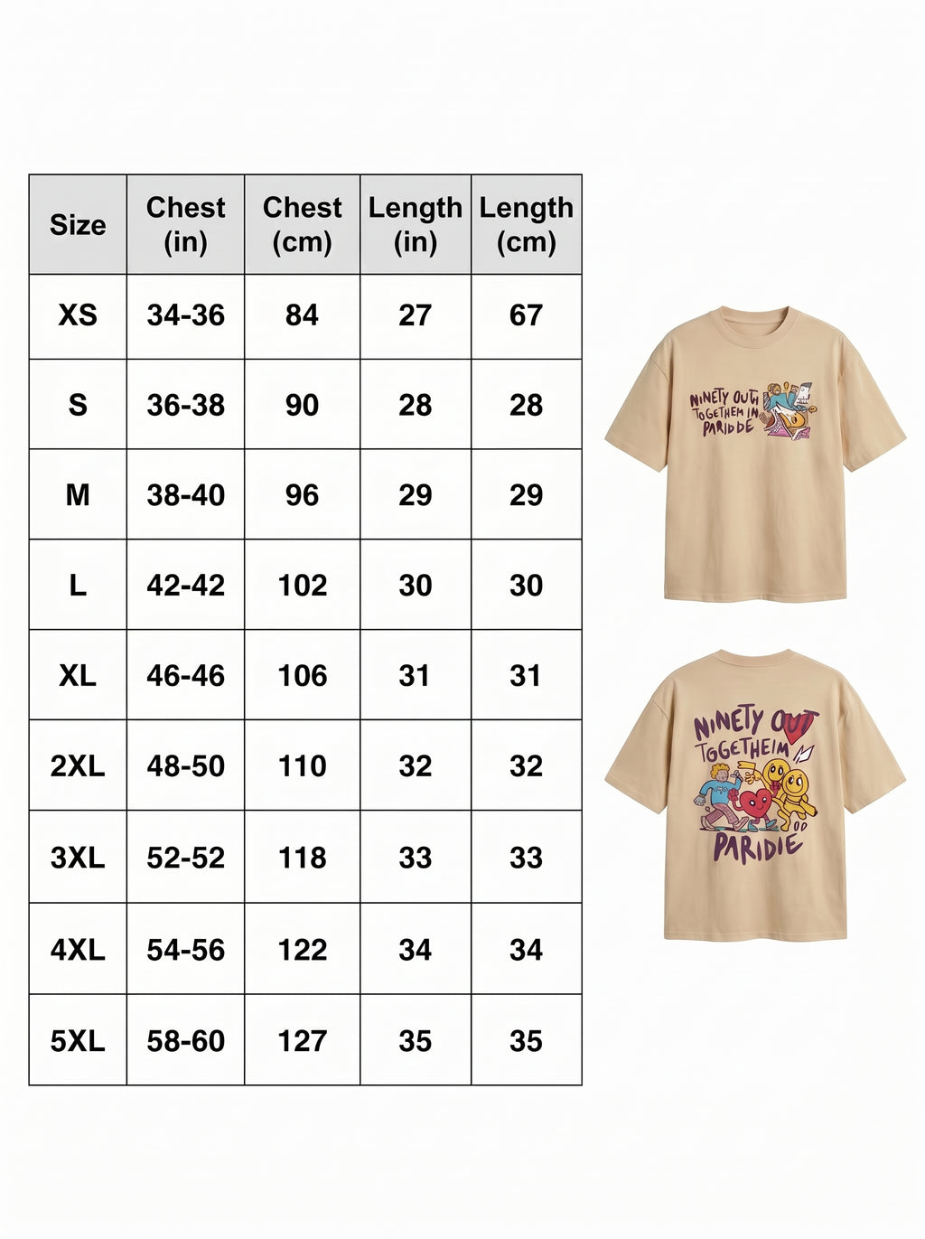 Men's Boxy Fit Edgy Cartoon Graphic Shirt | Front & Back Print