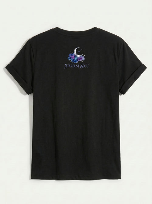 Celestial Moon Goddess Watercolor Graphic Tee