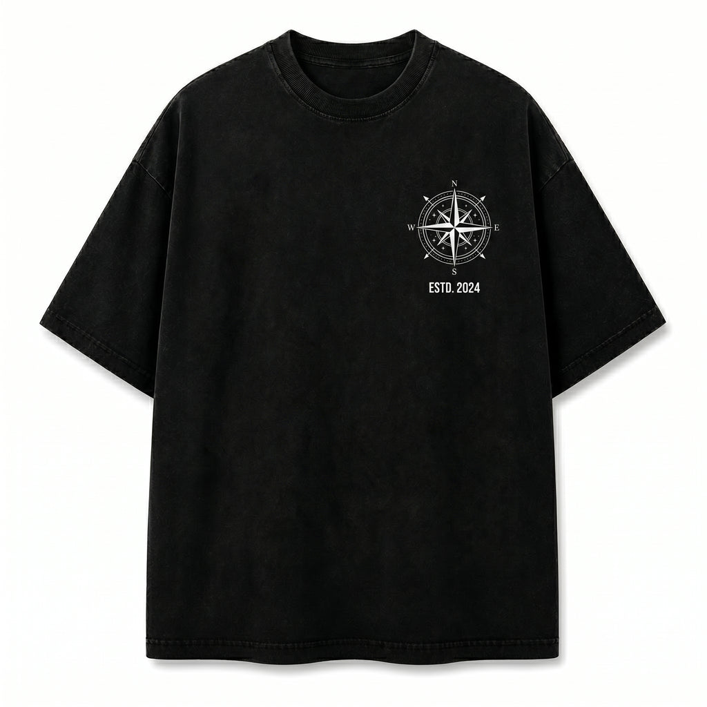 Men's Streetwear Maritime Graphic Shirt | Front & Back Print