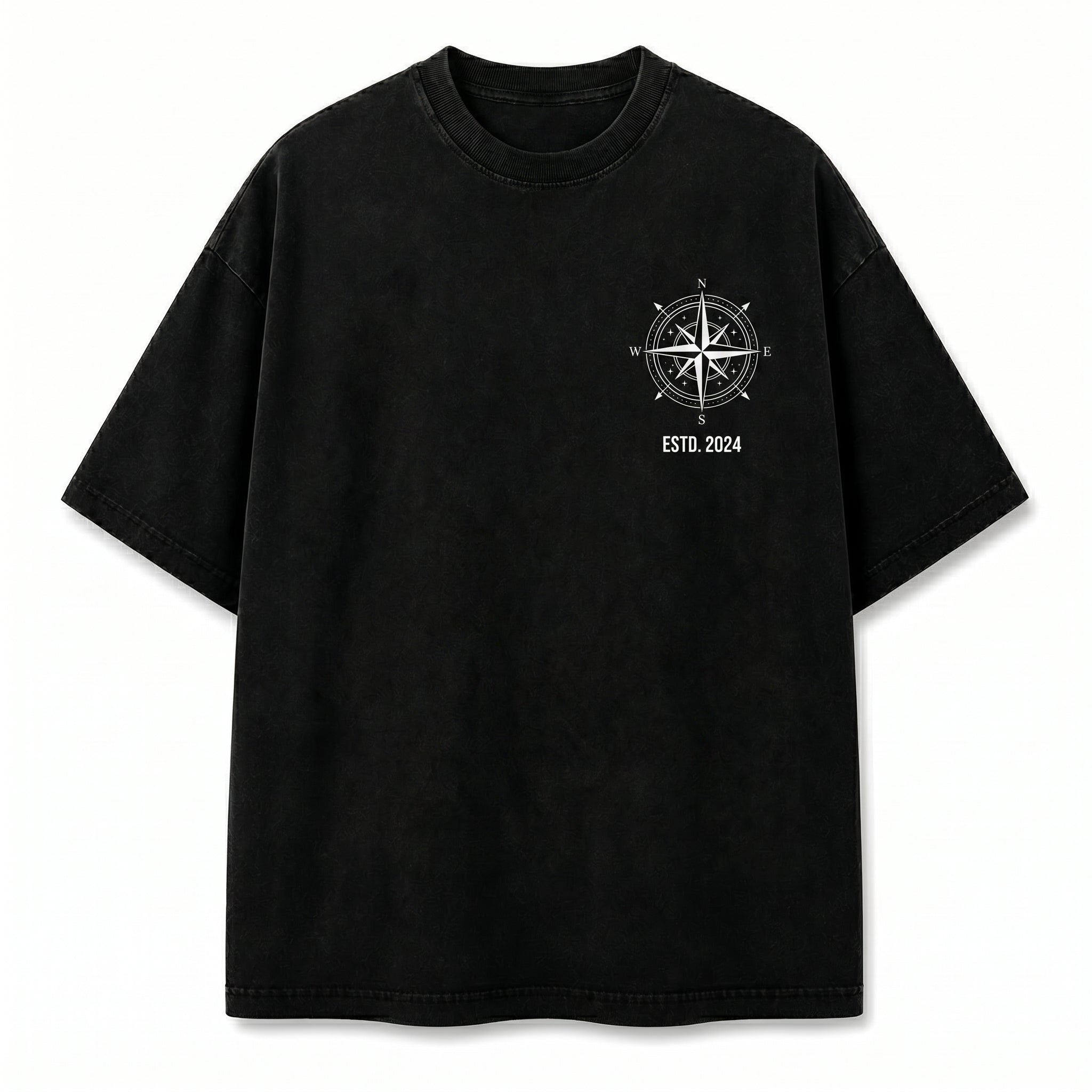 Men's Streetwear Maritime Graphic Shirt | Front & Back Print