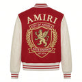 Red and Cream Griffin Bomber Coat