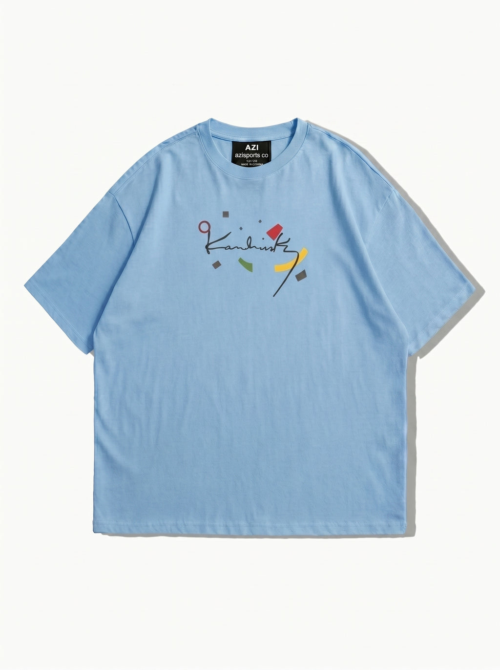 AZISPORT CO "Abstract Canvas" Drop-Shoulder Tee