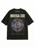 Heavyweight Universal Code T-Shirt | Geometric Crystal Oversized Tee