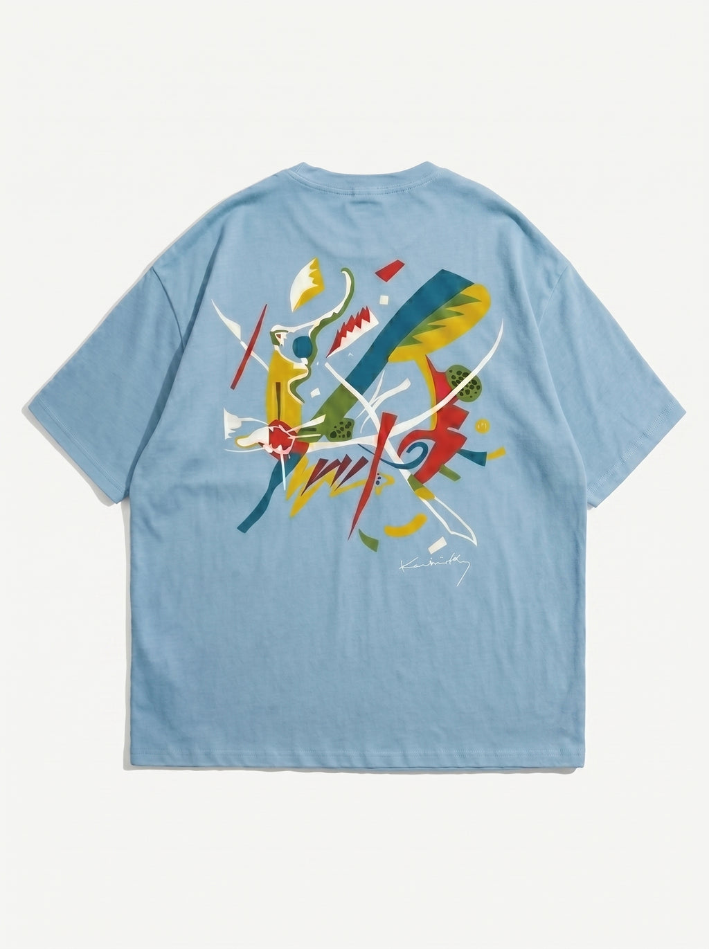 AZISPORT CO "Abstract Canvas" Drop-Shoulder Tee
