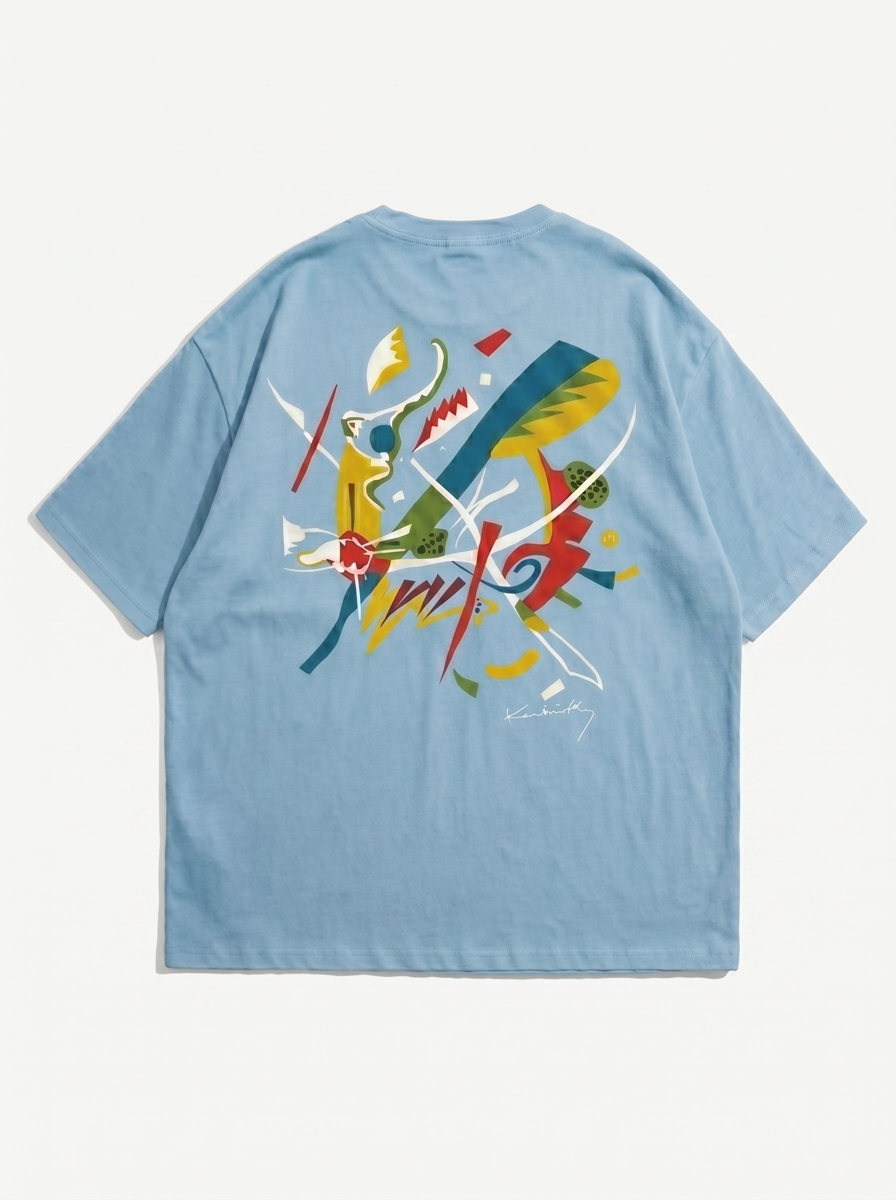 AZISPORT CO "Abstract Canvas" Drop-Shoulder Tee