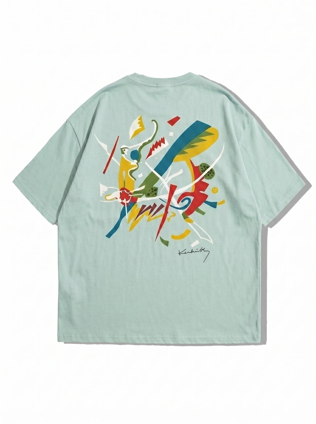 AZISPORT CO "Abstract Canvas" Drop-Shoulder Tee