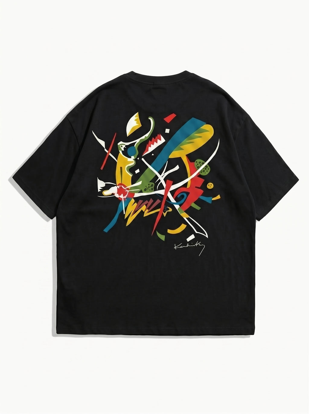 AZISPORT CO "Abstract Canvas" Drop-Shoulder Tee