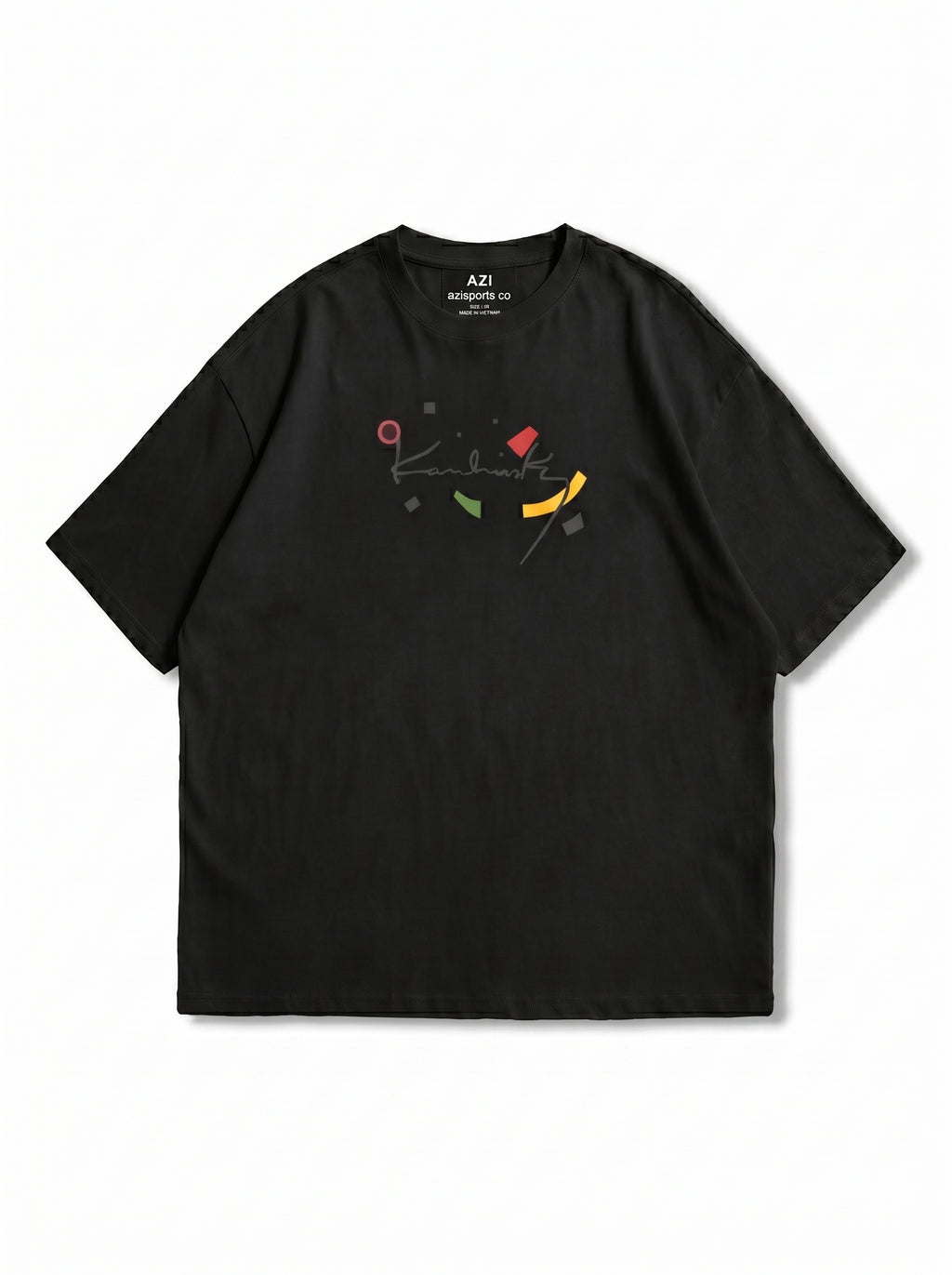 AZISPORT CO "Abstract Canvas" Drop-Shoulder Tee