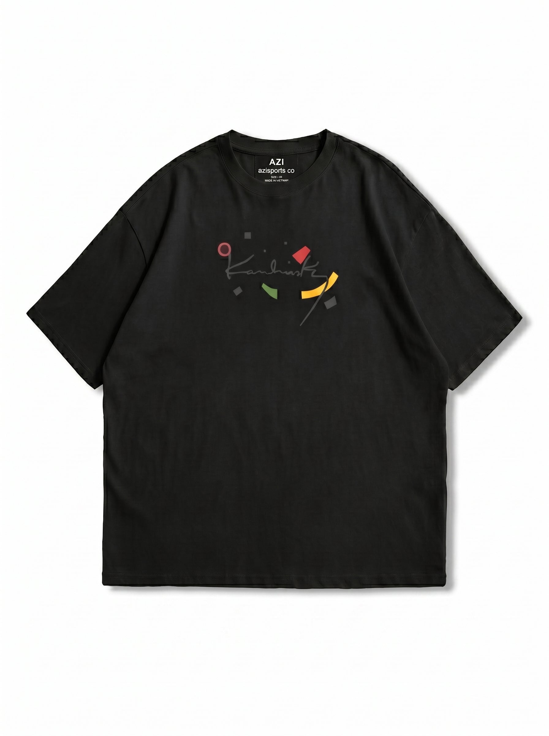 AZISPORT CO "Abstract Canvas" Drop-Shoulder Tee