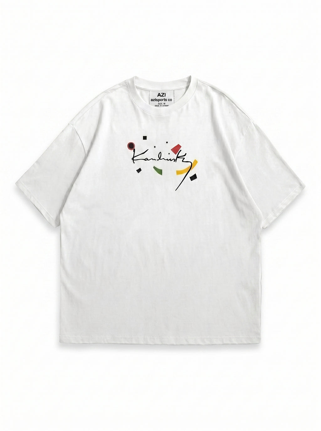 AZISPORT CO "Abstract Canvas" Drop-Shoulder Tee