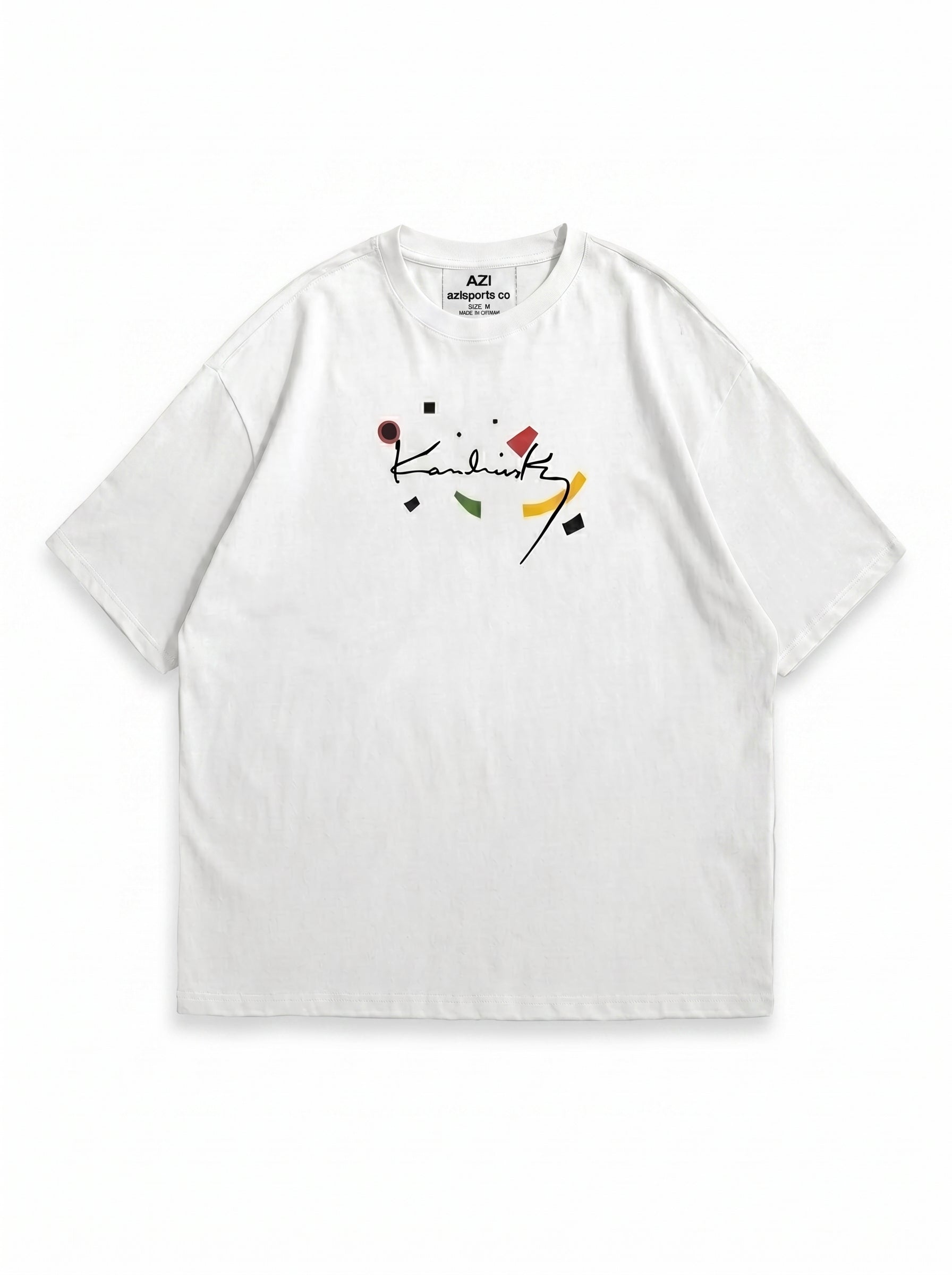 AZISPORT CO "Abstract Canvas" Drop-Shoulder Tee