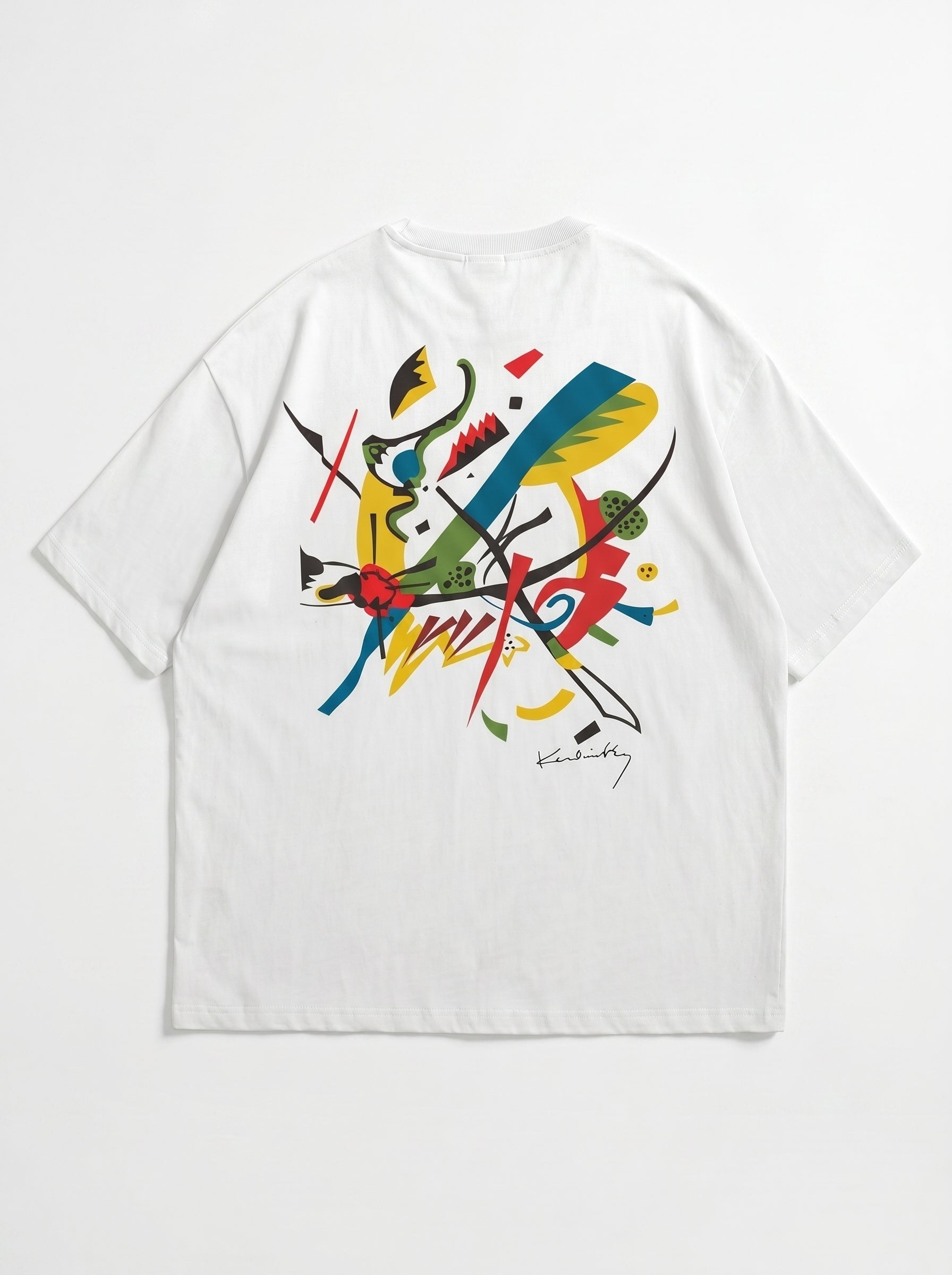 AZISPORT CO "Abstract Canvas" Drop-Shoulder Tee
