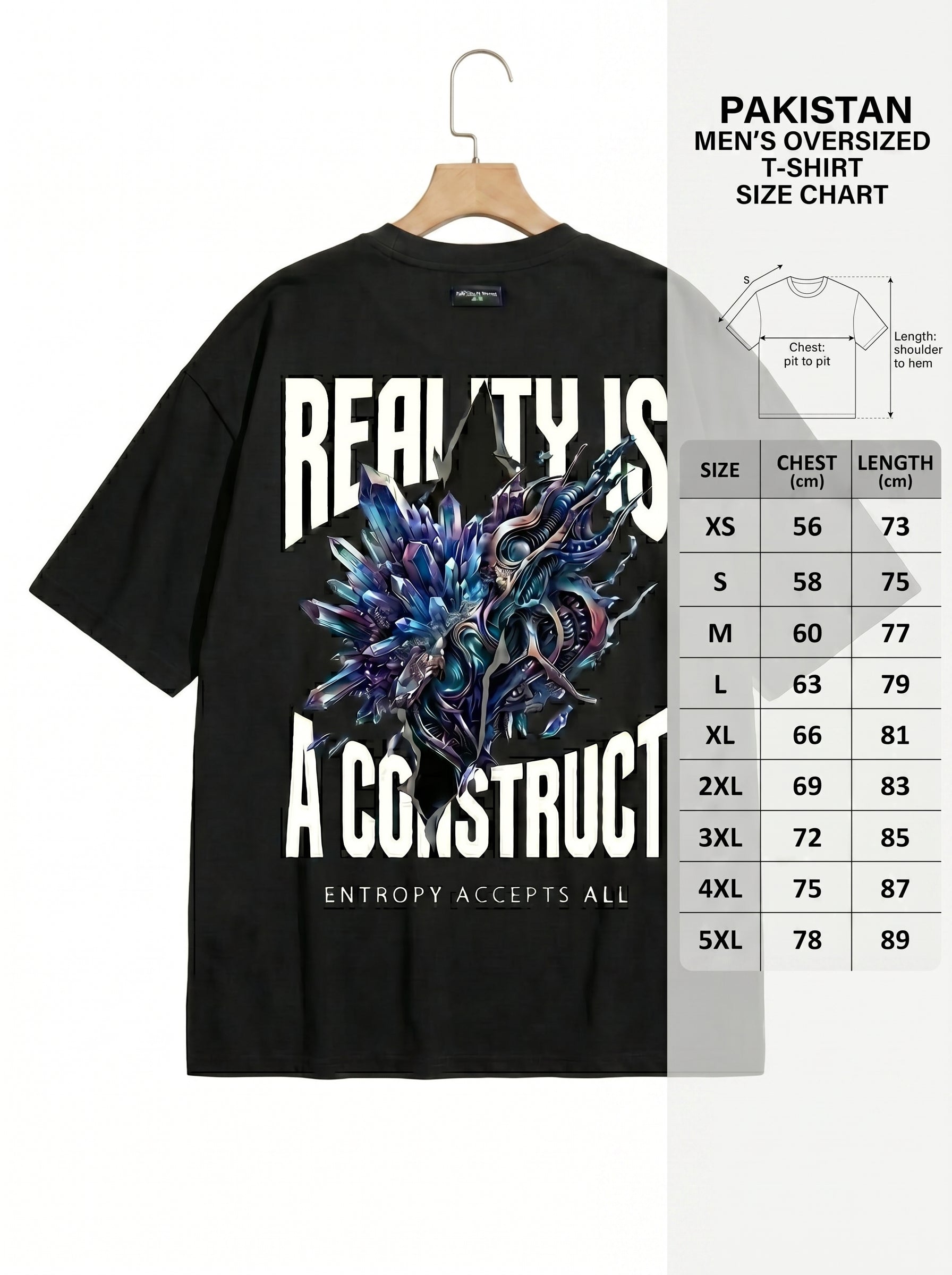 "Reality is a Construct" Oversized Graphic Tee