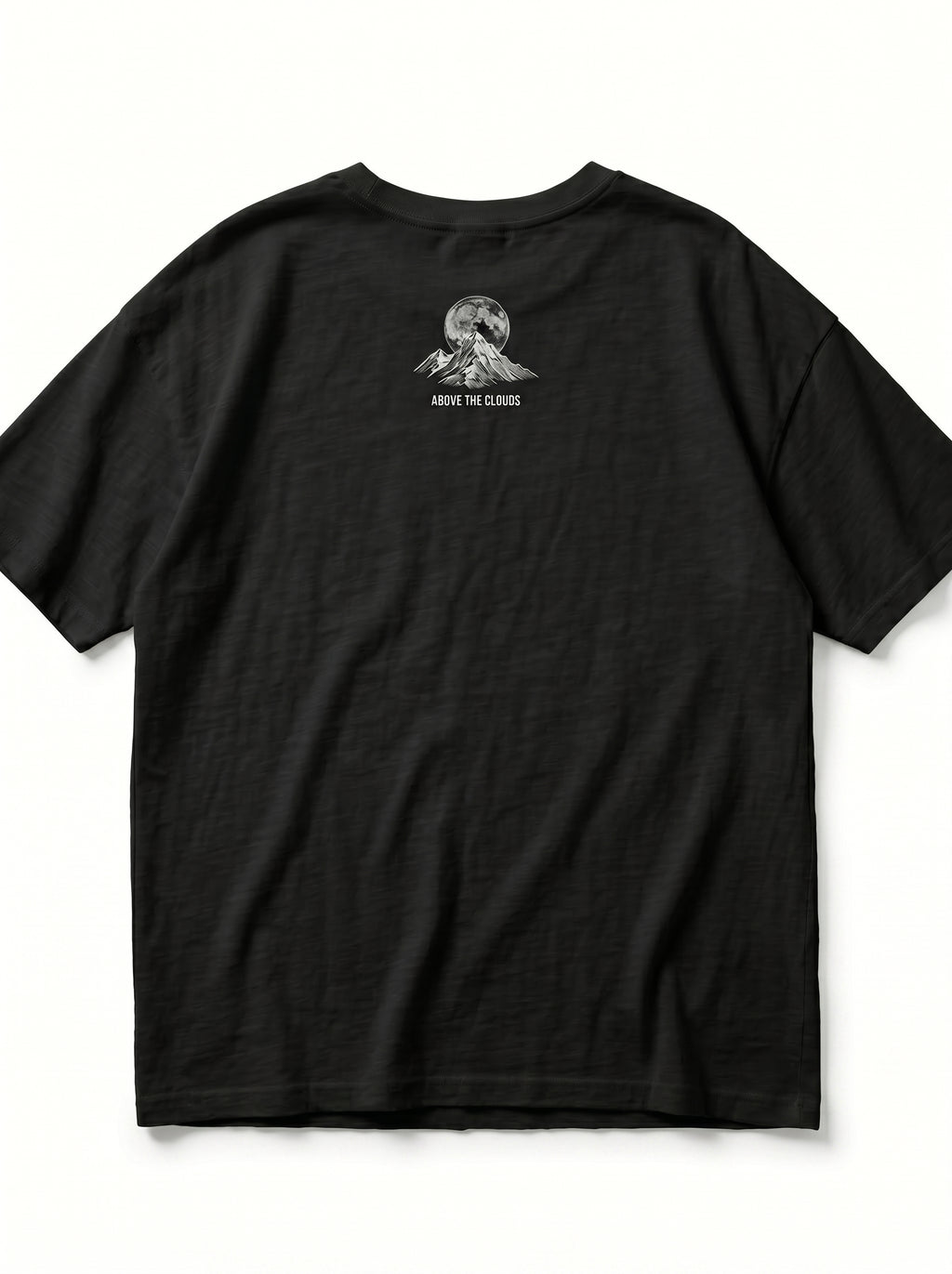 Summit Range Oversized Graphic Tee | Minimalist Mountain Line Art