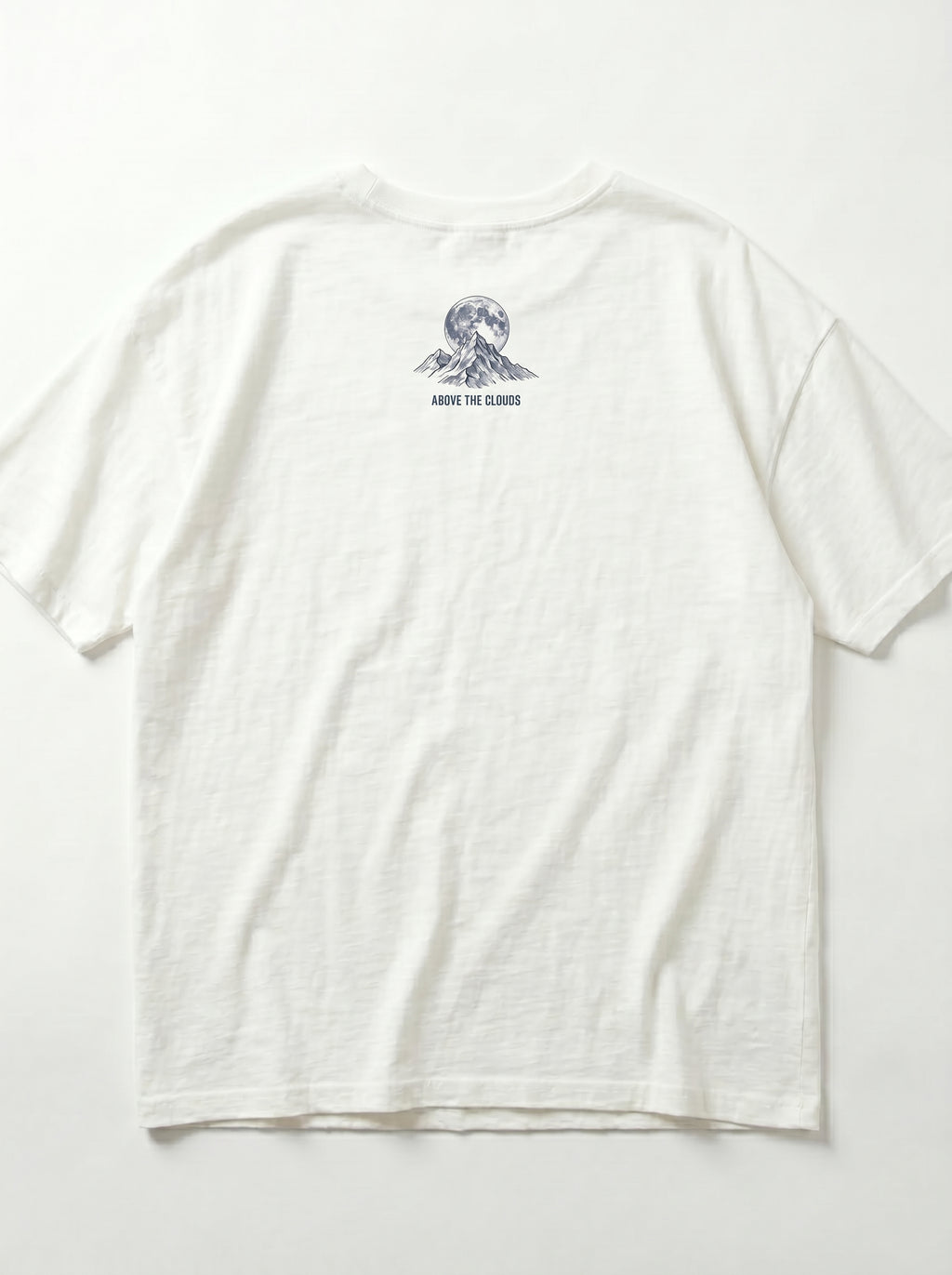 Summit Range Oversized Graphic Tee | Minimalist Mountain Line Art