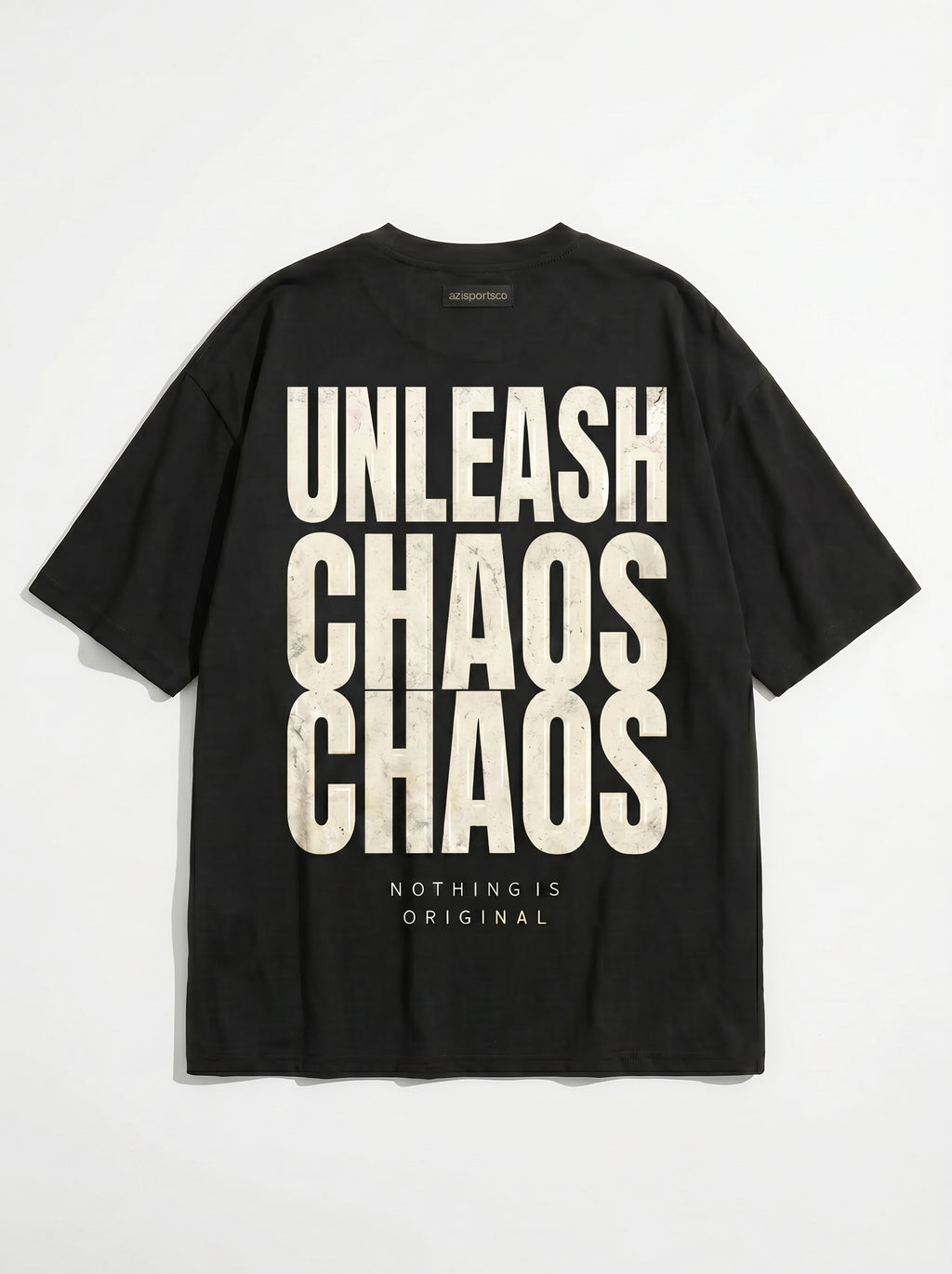 Unleash Chaos Back-Print T-Shirt | Distressed Urban Streetwear