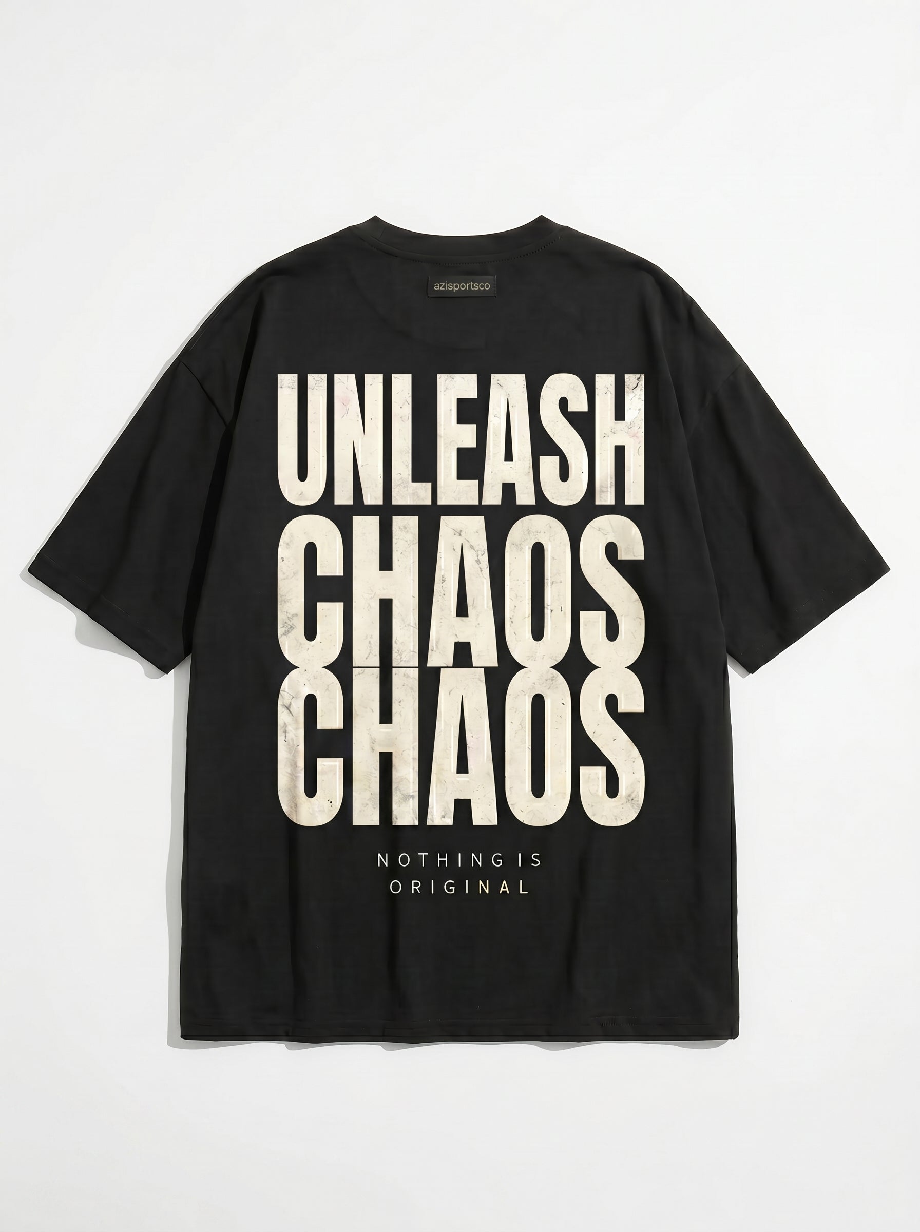 Unleash Chaos Back-Print T-Shirt | Distressed Urban Streetwear