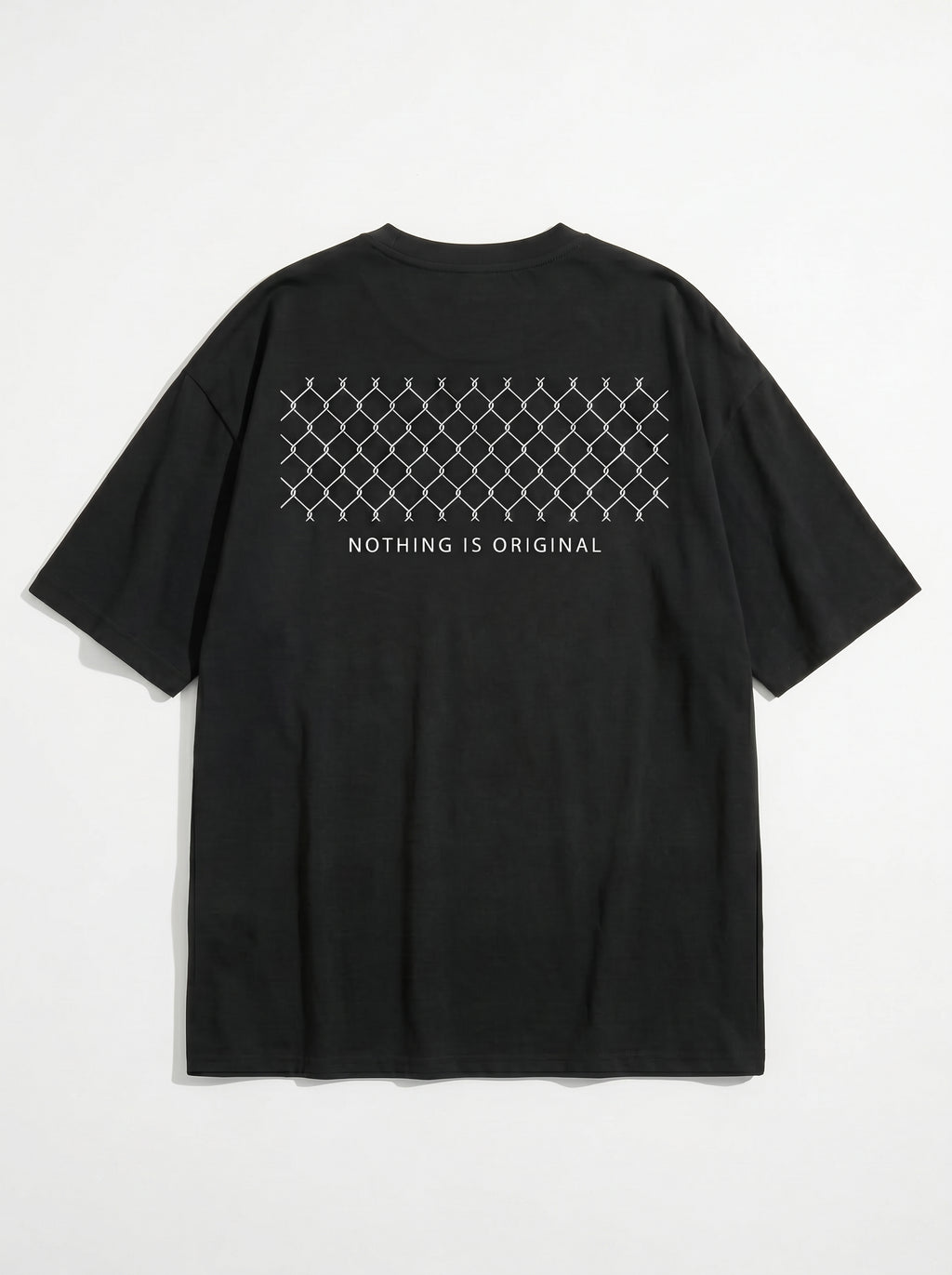 Torn Typography Drop-Shoulder Streetwear T-Shirt