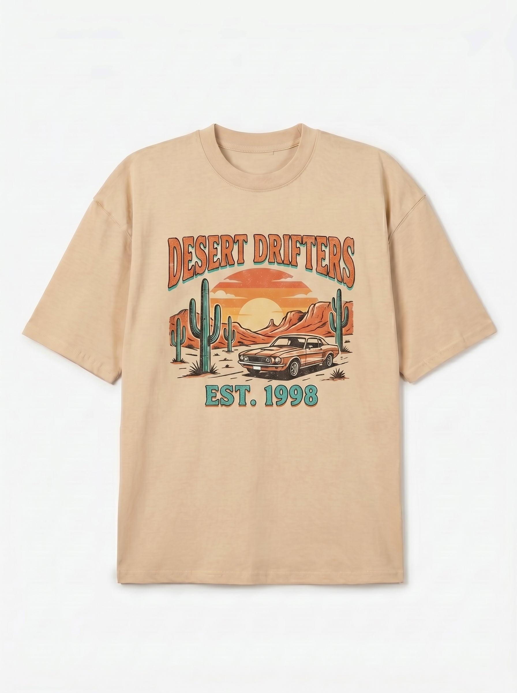 Men's Retro Surfboard Graphic Shirt | Boxy Fit Streetwear